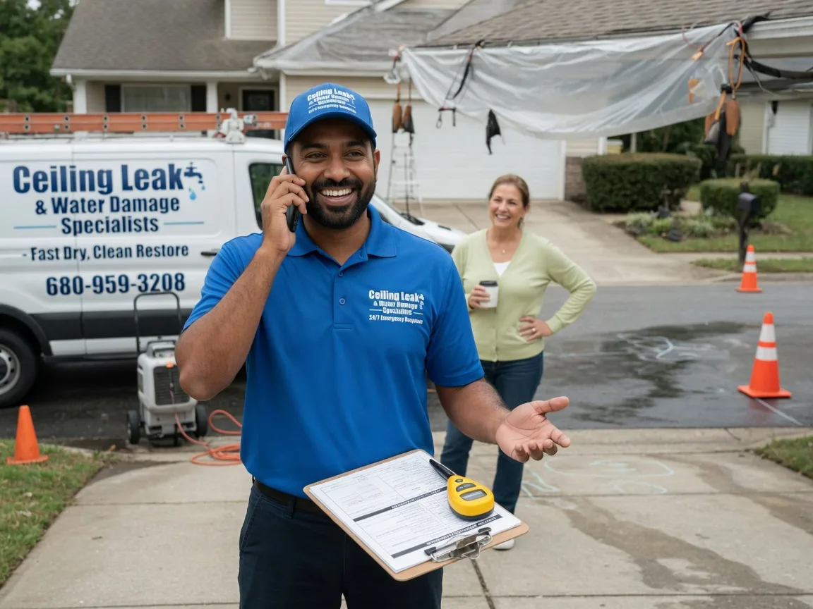 Ceiling Leak Cleanup Brandy Station, VA FAQs